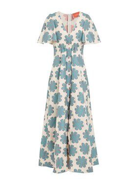 LA DOUBLEJ Daisy Turquoise Proper Dress $1,250